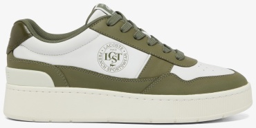 Кеды LACOSTE белый, хаки