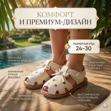 Сандалии Baby Kids бежевый