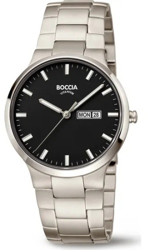 Кварцевые Boccia Titanium 3649-03AC титан
