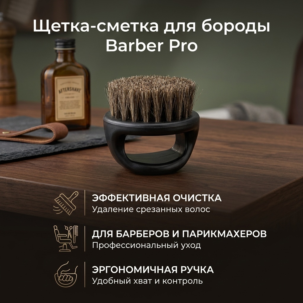 Barber Pro щетка-сметка для бороды