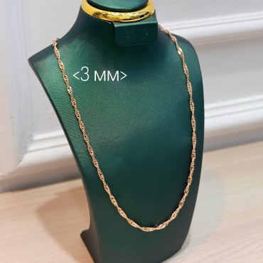 ASAL SILVER 10350227 длина 45 см, вес 5.5 г серебро, плетение сингапур