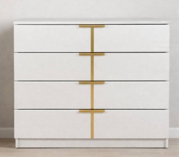 Комод Modern Luxe, 80x40x85 см, белый