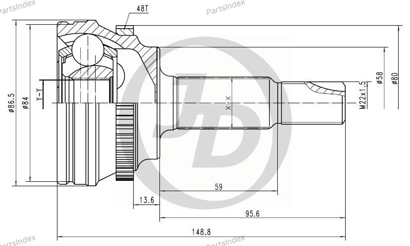 JD ШРУС JCT0060A