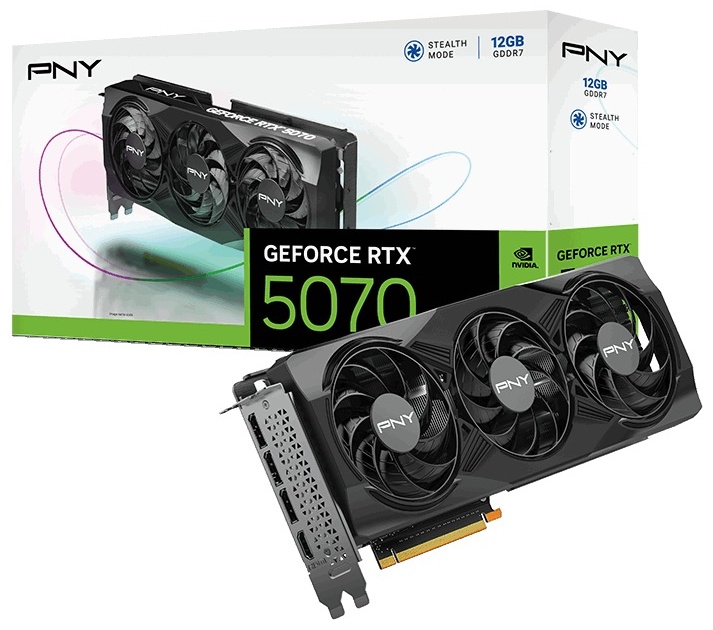 Видеокарта PNY RTX 5070 Triple Fan VCG507012TFXPB1 12 Гб