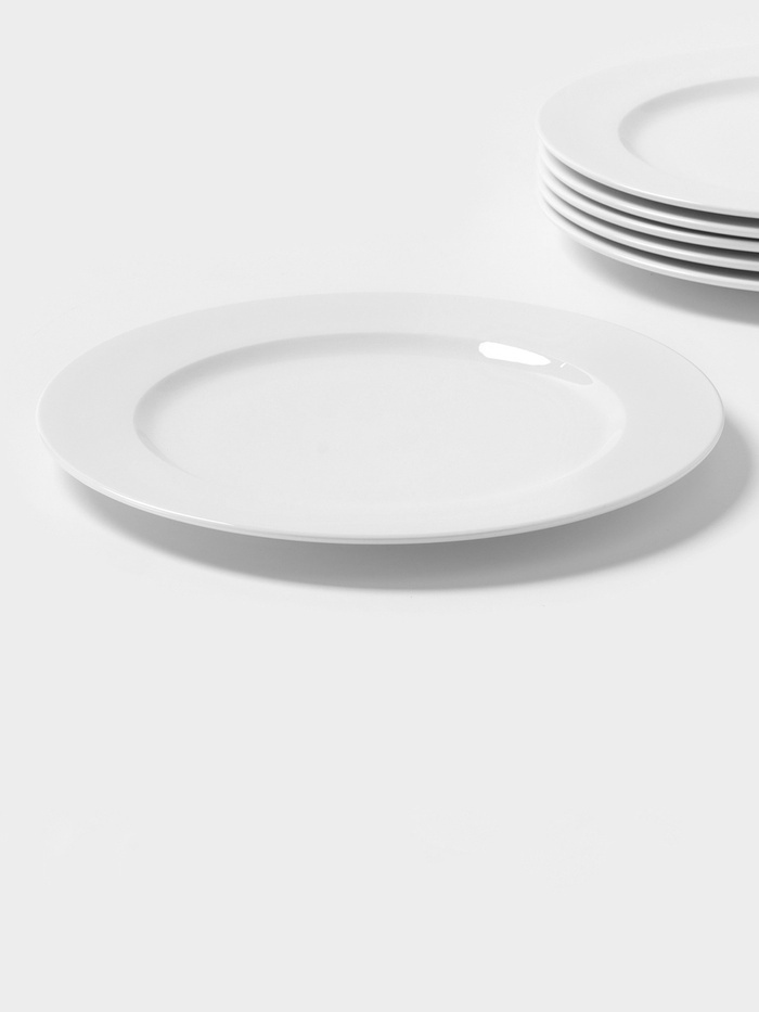 Набор тарелок Magistro Basic bistro 27 см, 6 шт, фарфор