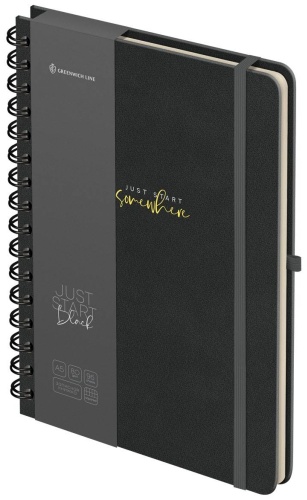 Записная книжка Greenwich Line Just start, A5, 96 л, черный
