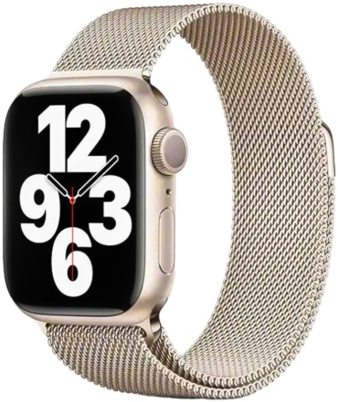 Ремешок GLASS для Apple Watch Series 4, Watch Series 5, Watch Series 6, Watch SE, Watch SE 2nd Gen золотистый