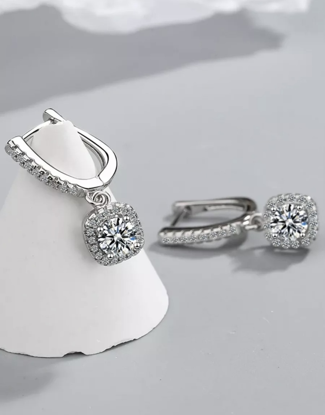 Серьги Argentum SymoSilver серьги вес 5 г серебро, муассанит