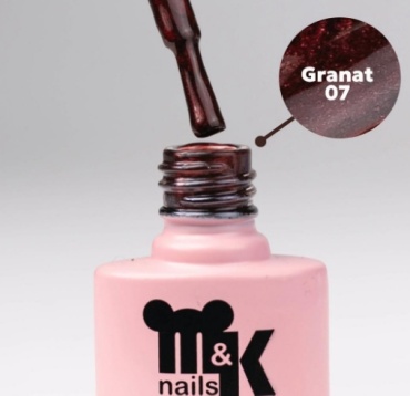 M&K nails гель-лак Granat 07 камуфлирующее 7 мл