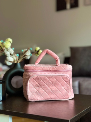 Aliya Home косметичка велюр розовый 16X22 см