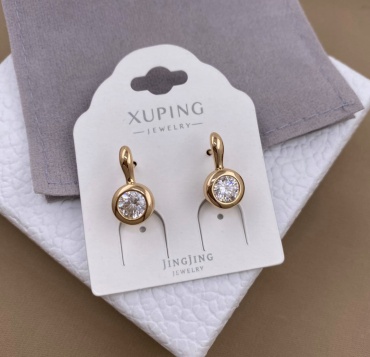 Серьги Xuping бижутерный сплав, фианит