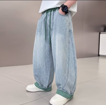 Джинсы свободного кроя Fashion Jeans голубой, зеленый