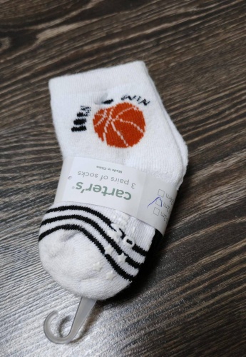 Носки Carter's ИПСАЛАМАТОВА черный, серый, белый 12, 13, 14