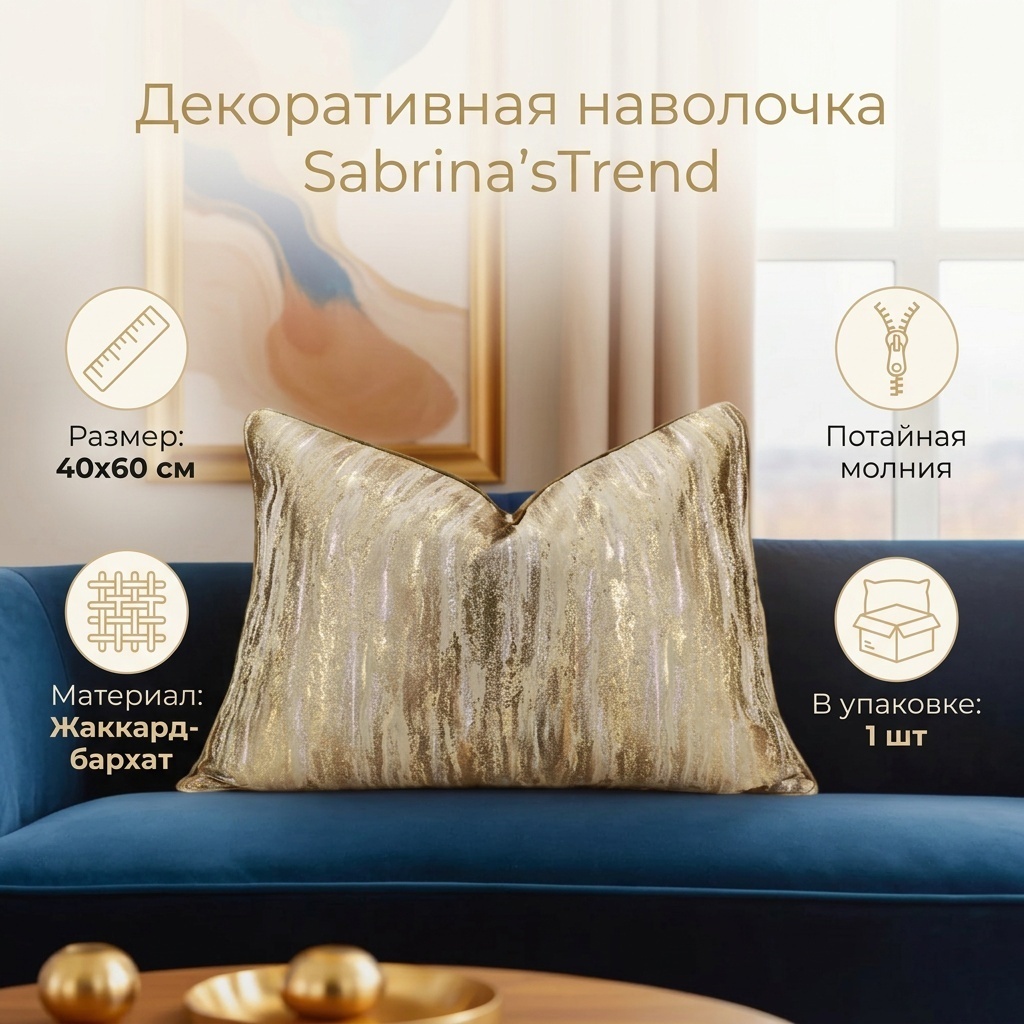 Наволочка Sabrina'sTrend 491545655ES 40x60 полиэстер, 1 шт