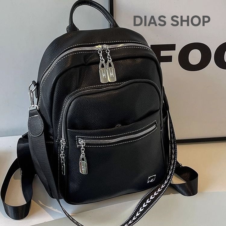Рюкзак DIAS SHOP натуральная кожа черный