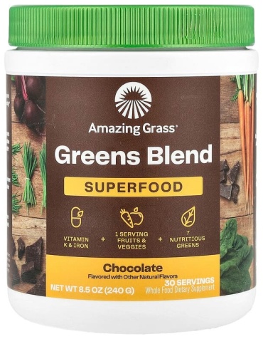 Amazing Grass ростки пшеницы, спирулина, ростки ячменя 240 г