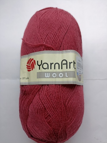 Моток YarnArt Wool 570 Розовато-бордовый 340 м 100 г