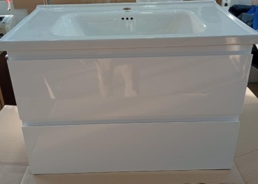 Тумба с раковиной Домино Stella 100, 99x52x45.4 см, белый