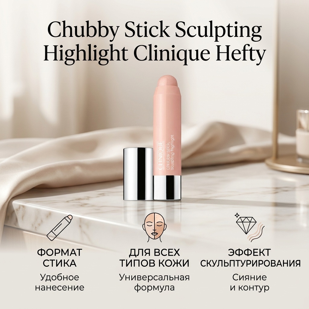 Clinique Chubby Stick Sculpting Highlight хайлайтер Hefty