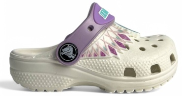 Сабо Astana Shoes белый, фиолетовый