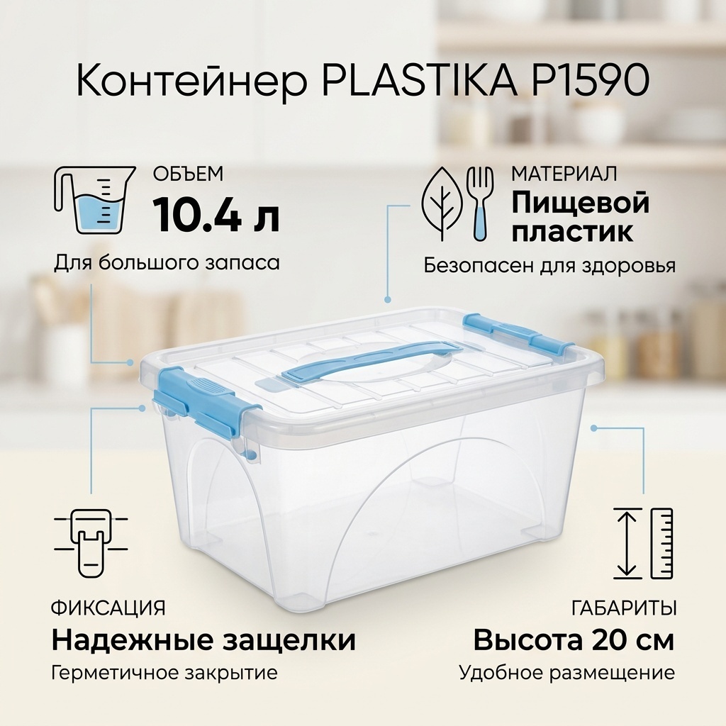PLASTIKA контейнер Р1590, пластик