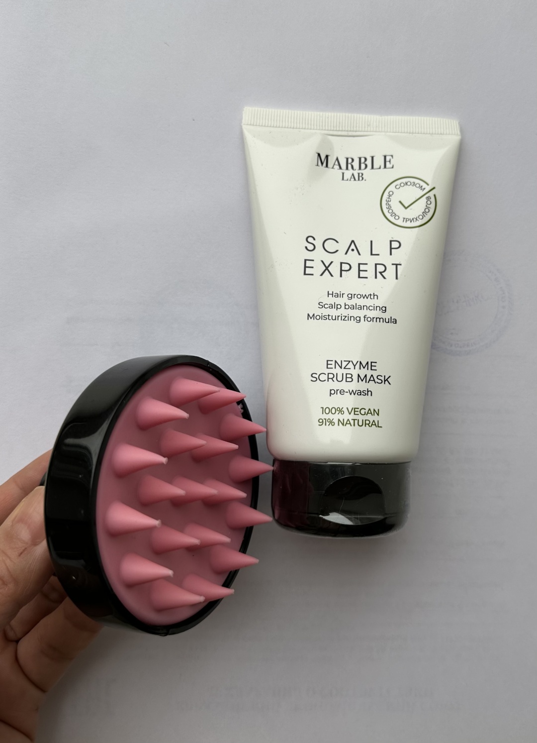 Marble Lab Энзимная скраб-маска Marble Lab маска-скраб для кожи головы 150 г