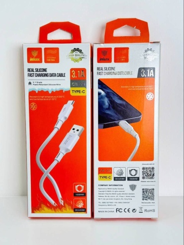 Кабель Inkax USB 2.0 (F), USB TypeC (F), 1 м, INKAX CB-23 Usb-c Type-c белый