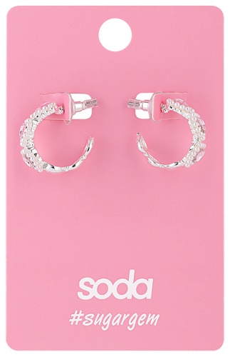 Серьги SODA бижутерный сплав, стекло