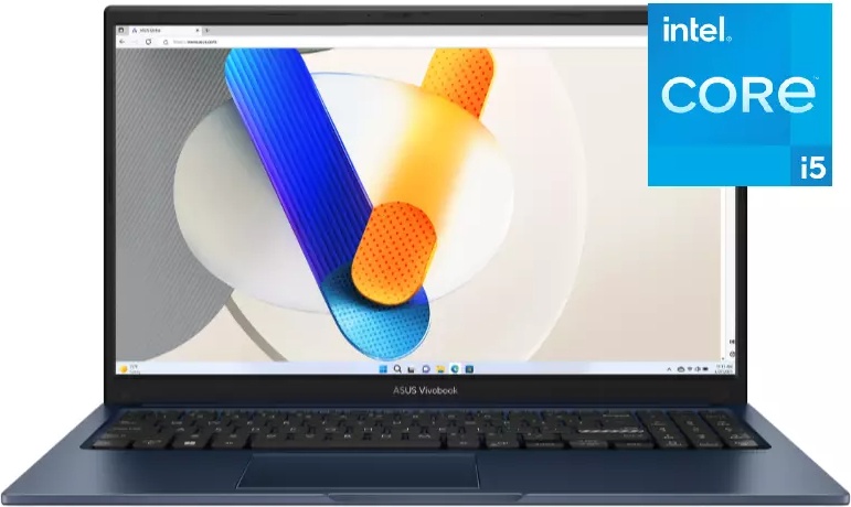 Ноутбук ASUS Vivobook 15 15.6" / 8 Гб / SSD 512 Гб / Win 11 / X1504ZA-BQ1098W / 90NB1021-M01M30