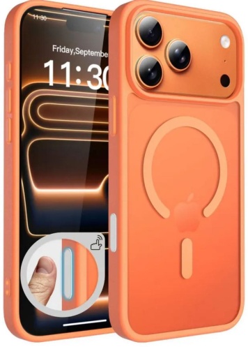 Чехол PULOKA для Apple iPhone 17 Pro Max оранжевый
