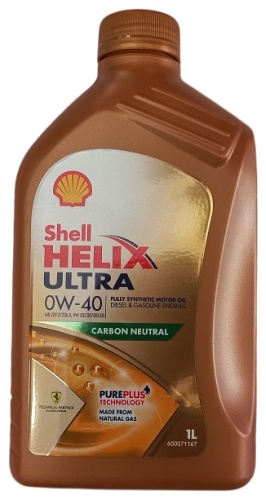 Синтетическое SHELL HELIX ULTRA 0W-40 1 л