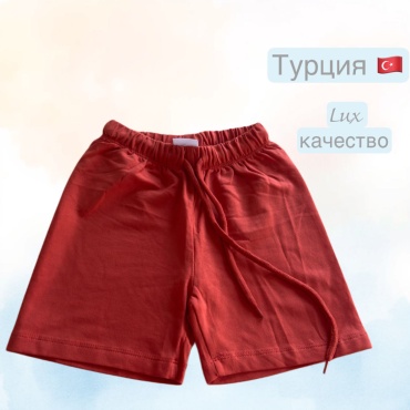 Повседневные шорты коричневый, красный