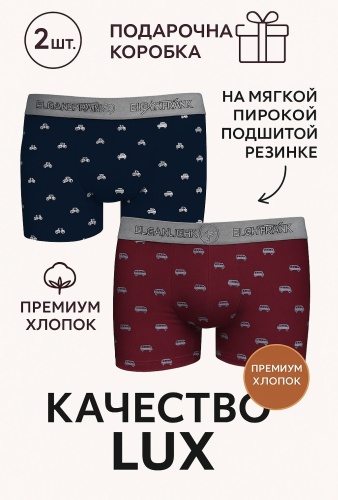 Боксеры John Frank синий, бордовый