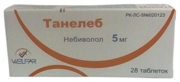 Танелеб таблетки 5 мг 28 шт