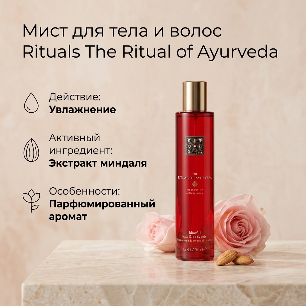 Rituals The Rituals of Ayurveda парфюмированный спрей 50 мл, унисекс