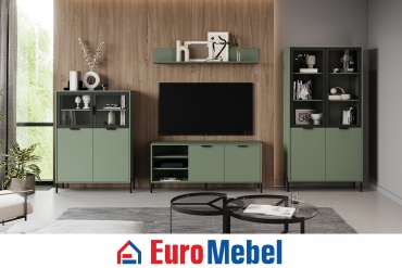 Комплект для гостиной Euromebel Палома 00072352, зеленый