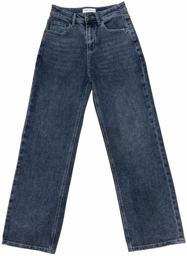Джинсы трубы Hollister серый, темно-серый