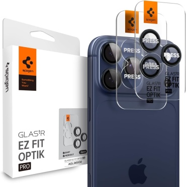 Стекло Spigen для Apple iPhone 17 Pro Max GlasTR EZ Fit Optik Pro Deep Blue AGL07164 синий