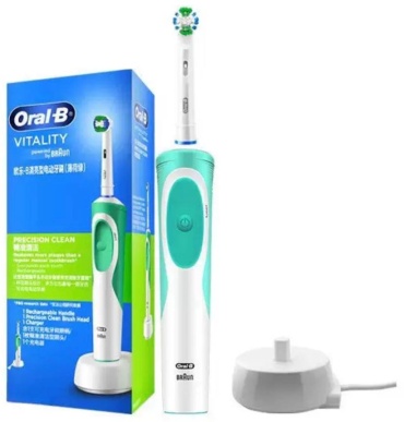 Oral-B механическая щетка Oral-B. PRECISION CLEAN щетина средняя зеленый