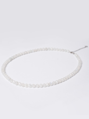 Бусы Silver СП1-002-30 длина 40 см вес 4.39 г серебро, лунный камень