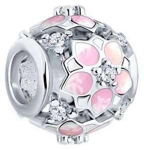 Шарм Zlato 478СР94033043С1 вес 3.5 г серебро, фианит, эмаль