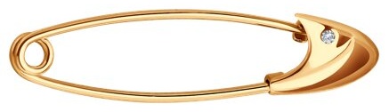 Булавка Diamant 51-140-01686-1 вес 0.75 г золото, фианит