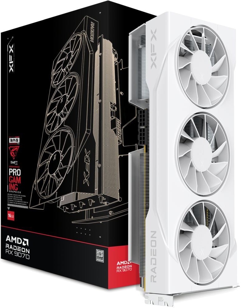 Видеокарта XFX RX 9070 Swift OC White Triple Gaming Edition RX-97SWFT3W7 16 Гб