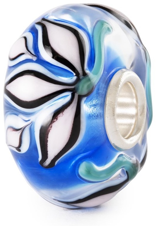 Шарм Trollbeads TGLBE-20438 вес 7.92 г серебро, муранское стекло