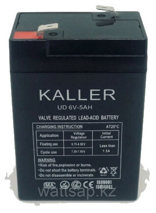 KALLER UD 5.4 H 5 Ач боковая