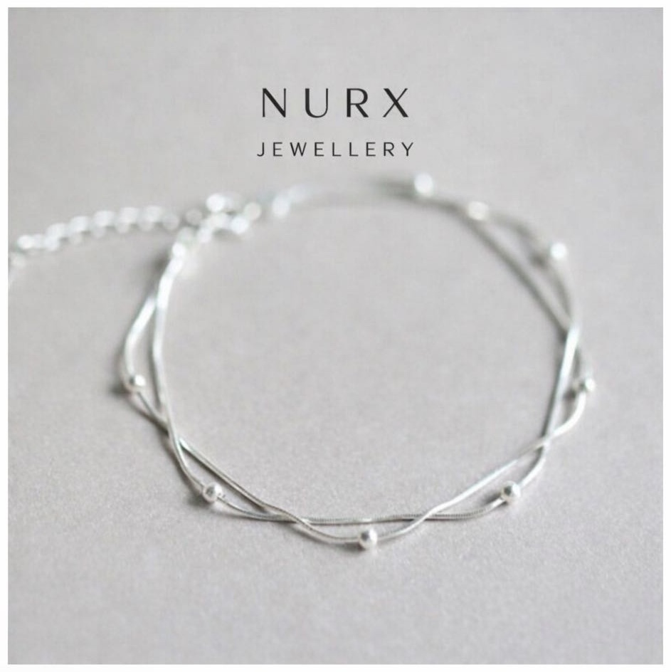 NURX 595111319 длина 19 см, вес 2 г серебро, плетение отсутствует