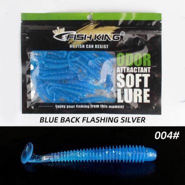 Мягкая приманка ARHAR FISHKING T-Tail, 5 см, 30 шт, аромат креветки 30 шт 50 мм синий