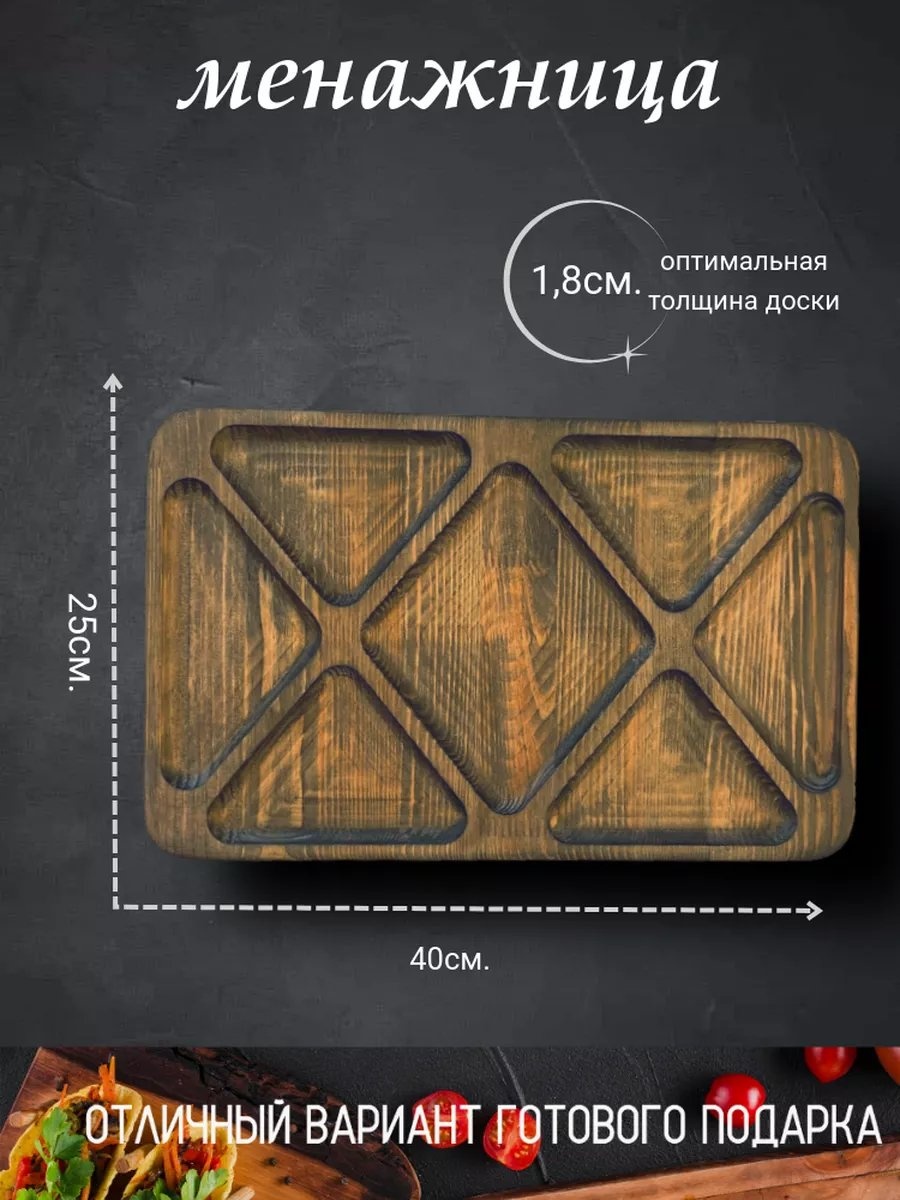 Менажница 263003347 прямоугольная 1 шт