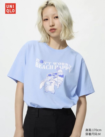 Футболка Uniqlo голубой