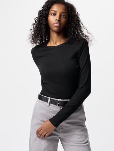 Лонгслив Uniqlo черный